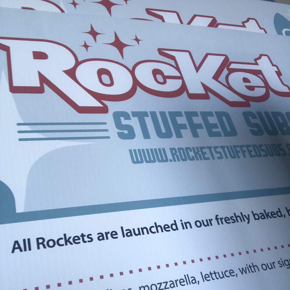 Rocket Stuffed Subs menu